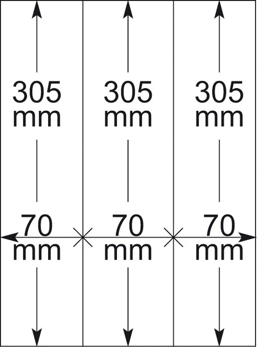 Lindner T-Blanko Blätter 802122P per 10 Stück