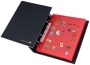 Safe Pins Album mit roten Samttafeln Nr. 7908  2 Samttafeln für 
