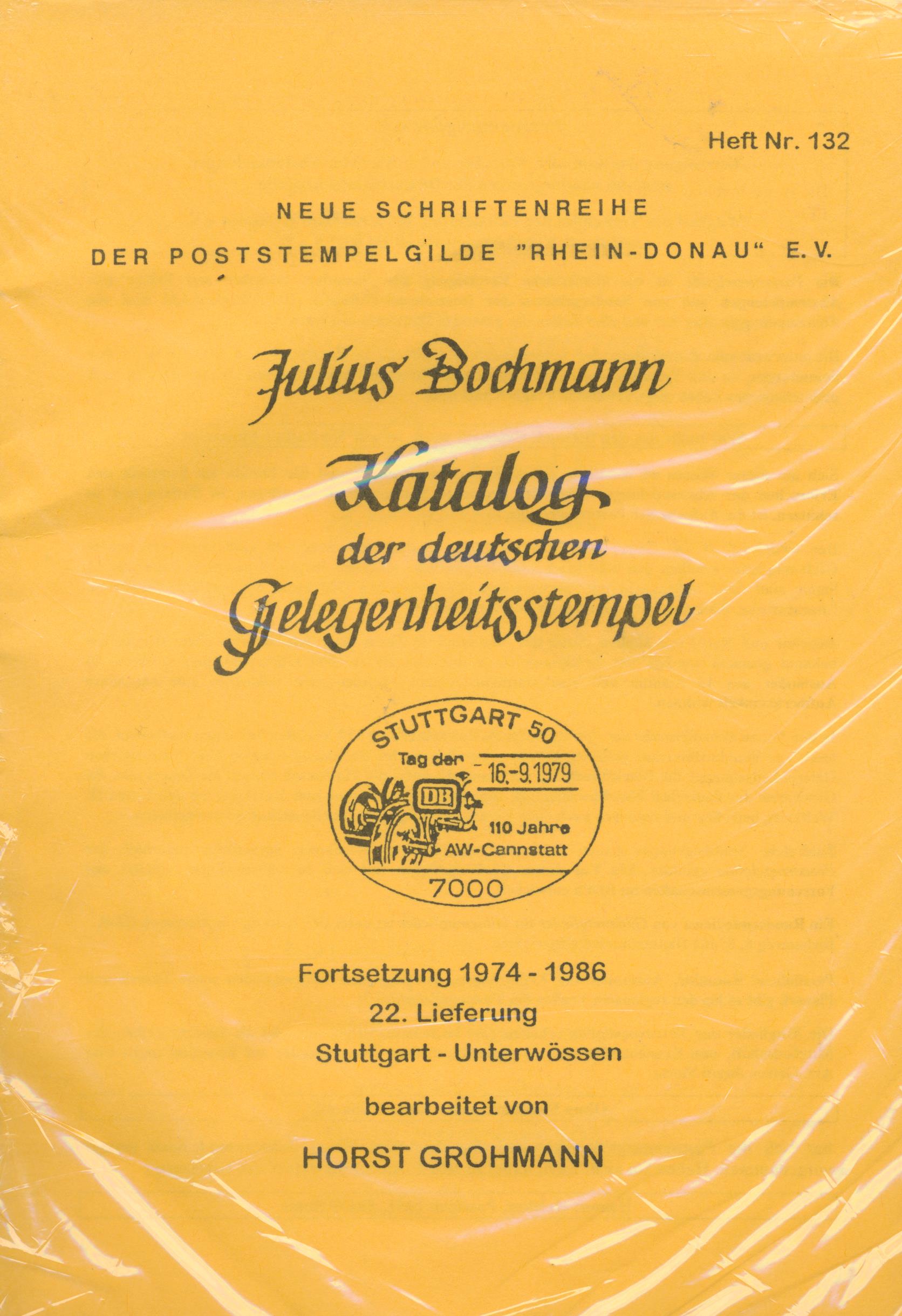 Grohmann, Horst Bochmann, Julius Katalog der deutschen Gelegenhe