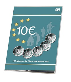 Safe Münz-Karte für 5 Stück 10€ Münzen Pflege Nr. 1359  