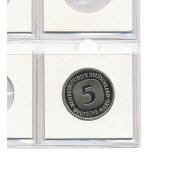 Safe Münzrähmchen 50x50mm Nr. 7820H zum Heften aus Karton für 20