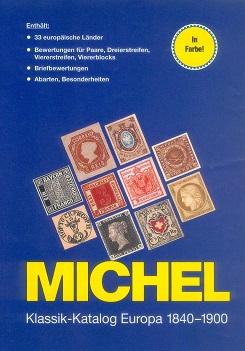 Michel Klassik-Katalog Europa bis 1840 bis 1900 - in Farbe