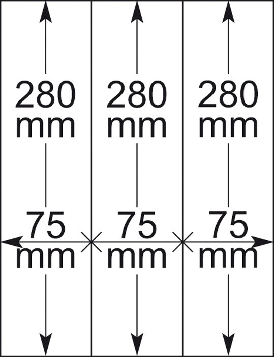 Lindner T-Blanko Blätter 802121P per 10 Stück