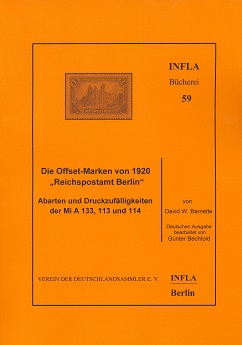 Barnette, David W. Die Offset-Marken von 1920 Reichspostamt Berl