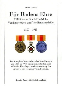 Zelosko, Frank Für Badens Ehre Militärischer Karl-Friedrich-Verd