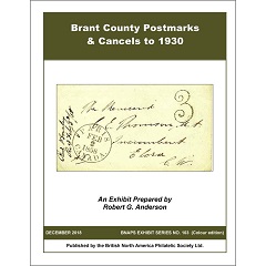 Anderson, Robert G. (2018). Brant County Postmarks and Cancels t