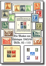 Köhne, Thomas Die Marken von Thüringen 1945/46 Mi.-Nr. 92-115  