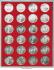 Lindner Münzenbox mit 24 runden Vertiefungen Nr. 2160