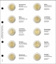 Lindner Vordruckblatt 2 EURO Nr. 1118-12 Gedenkmünzen ab Grieche