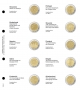 Lindner Vordruckblatt 2 EURO Nr. 1118-11 Gedenkmünzen ab Sloweni