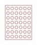 Lindner Münzenbox mit 42 runden Vertiefungen Nr.2707 rauchfarben