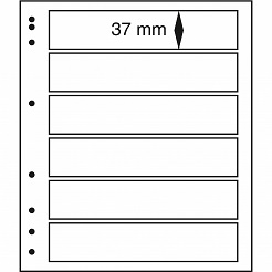 MOC LB-Blankoblätter mit Schutzfolie, 6er Einteilung per 10 Stüc