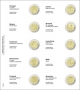 Lindner Vordruckblatt für 2 Euro-Gedenkmünzen Portugal 2020 bis 