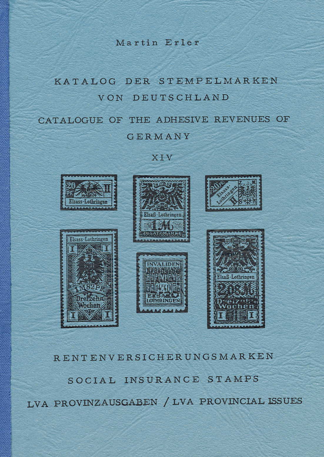 Erler Katalog der Stempelmarken von Deutschland XIV Rentenversic