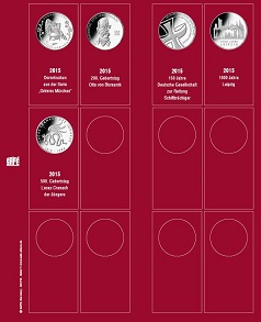 Premium-Münzen Album für 10€ Einzelblatt der Jahre 2015 