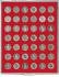 Lindner Münzenbox mit 42 runden Vertiefungen Nr. 2107
