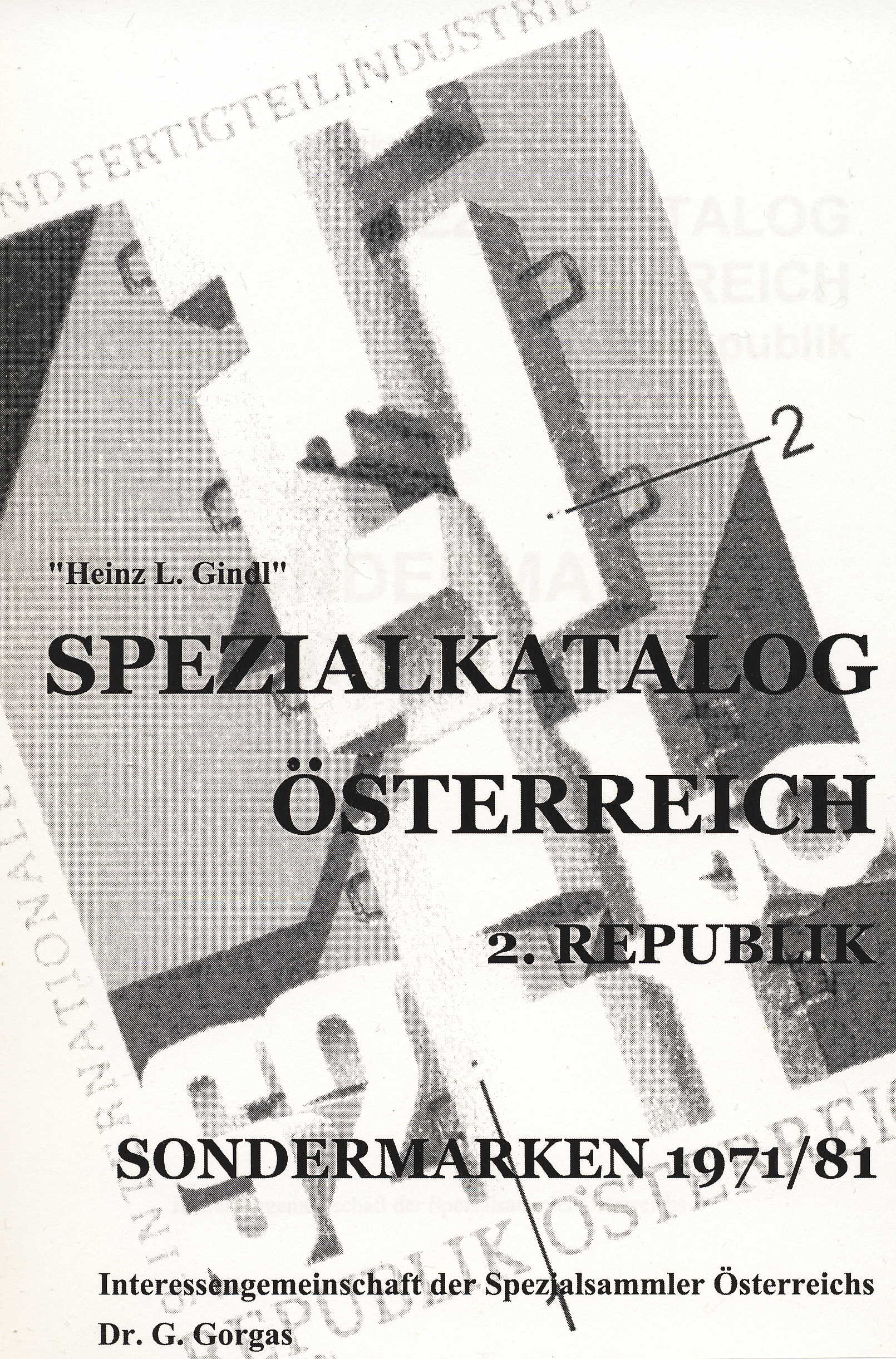 ÖSTERREICH GINDL-Plattenfehler- Katalog Sondermarken 1971-1980  