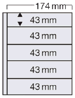 Safe Compact-Blatt schwarz mit 3 Streifen per 5 Stück Nr. 7989s 