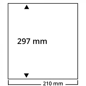 Safe Einlegeblätter DIN A4 weiß ohne Lochung per 25 Stück Nr. 44