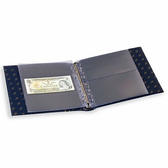 Leuchtturm Banknotenalbum NUMIS mit Schutzkassette dunkelblau, i
