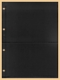Kobra Einsteckblatt Combi E22 schwarz mit beidseitig je 2 Tasche