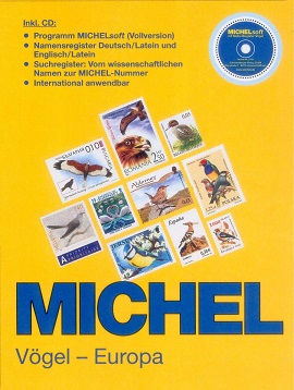 Michel Motivkatalog Vögel Europa - in Farbe - mit CD