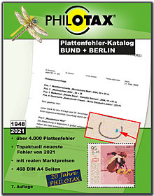 Philotax Gedruckter Plattenfehler-Katalog Bund + Berlin 7. Aufla