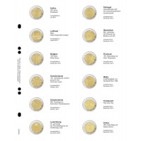 Lindner Multi collect Vordruckblatt für 2 € Gedenkmünzen Italien