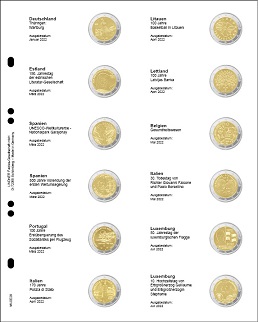 Multi collect Vordruckblatt für 2 Euro-Gedenkmünzen: Deutschland