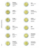 Lindner Multi collect Vordruckblatt für 2 € Gedenkmünzen
