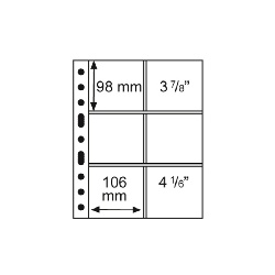 Leuchtturm Kunststoffhüllen 316604/GRANDE3/2C per 5 Stück