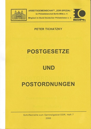Tichatzky, Peter Postgesetze und Postordnungen  