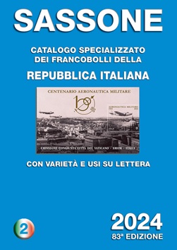 Sassone 2024 Catalogo specializzato dei francobolli d'Italia e 