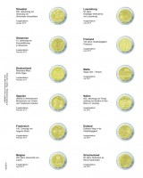 Lindner Multi collect Vordruckblatt für 2 € Gedenkmünzen ab Slow