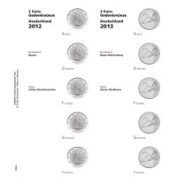 Lindner Vordruckblatt 2€-Gedenkmünze Dt. Bundesländer 2012/2013 