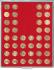 Lindner Münzenbox mit 48 runden Vertiefungen Nr. 2549