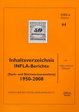 Filbrandt, Hans-Joachim Inhaltsverzeichnis INFLA-Berichte (Sach-